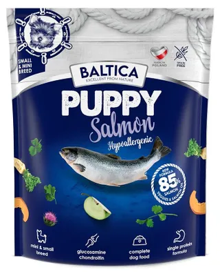 Obrázek produktu pro BALTICA EXCELLENT Puppy Salmon Hypoalergenní krmivo pro štěňata XS, S 1 kg