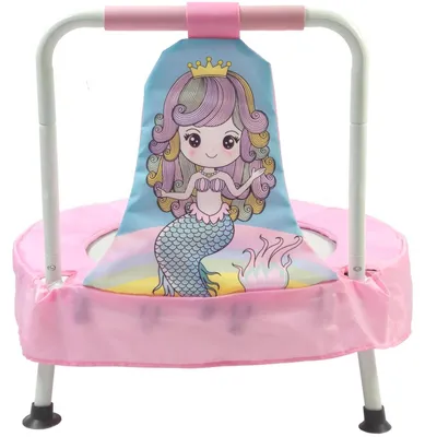 Immagine prodotto di Trampolino per bambini a partire dai 6 mesi, adatto sia per interni che per esterni, completo di protezioni di sicurezza