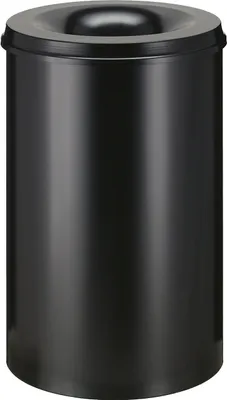 Image de V-Part - Feuerlöschender Papierkorb 110 Liter - Steel - Schwarz