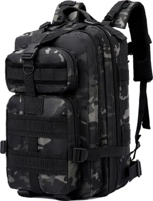Productafbeelding van Rugzak voor buitengebruik, waterafstotend, met USB-oplaadpoort, 30 liter, camouflageprint