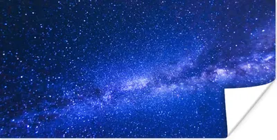 Produktbild von MuchoWow® Poster Milchstraße am blauen Himmel 150x75 cm - ohne Rahmen