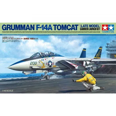 Zdjęcie produktu dla Model do składania w skali 1:48 Grumman F-14A Tomcat Start z lotniskowca