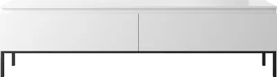 Produktbild von Selsey TV-Schrank Bemmi - Lowboard, Weiß mit schwarzen Beinen, 175 cm