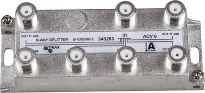 Produktbild von TRIAX F-Verteiler 6fach 5-1000MHz 10.5dB rückkanaltaugl. ACV 6