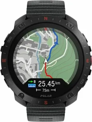 Produktbild von Polar Grit X2 Pro 3,53 cm (1.39") AMOLED 48.6 mm Digital 454 x 454 Pixel Touchscreen Schwarz GPS