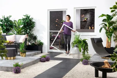 Produktbild von Hecht Fensterbausatz flächenbündig Compact 100x120 cm in Braun
