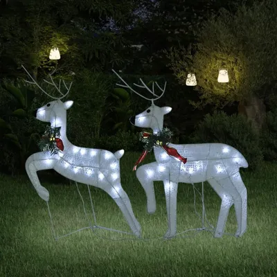 Zdjęcie produktu dla vidaXL Renifery LED 6 szt. Białe 120 diod LED