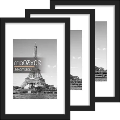 Produktbild von Fotolijst Set Schwarz 20x30cm, Thuisdecoratie, Wandfotografie, Holz