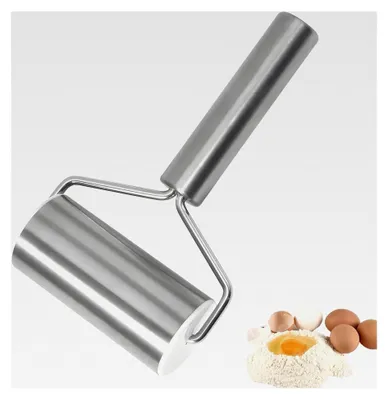 Produktbild von Kuchenblechroller aus Edelstahl - Teigroller für Backblech, Pasta, Kekse, Pizza und Teig