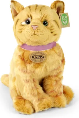 Obrázek produktu pro RAPPA Plyšová kočka rezavá sedící 25 cm ECO-FRIENDLY