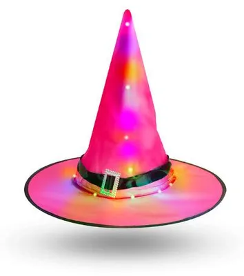 Immagine prodotto di Cappello da strega a LED per Halloween - colorato, con luci