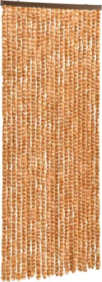 Produktbild von Fliegenvorhang Ocker und Weiß 100x230 cm Chenille