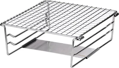 Produktbild von Mini Grill Rack Klappofen Grillhalter Halter Heizhalterung mit Stš¹tzplatte