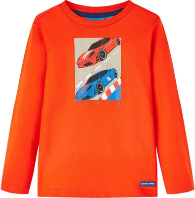 Produktbild von Kinder-Langarmshirt Hellorange 116