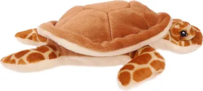 Produktbild von Plüschtier Schildkröte 28 cm, braun beige, Schildkröten Stofftiere Kuscheltiere Wasserschildkröte