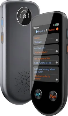 Image de Avizar, traducteur IA tactile HD 137 langues avec mode hors ligne, noir