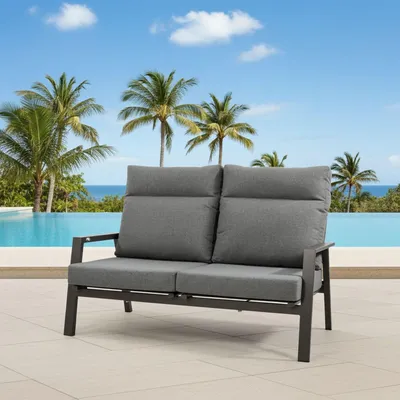 Produktbild von Lesli Living 2er Loungesofa Loungebank Ohio 152x81cm