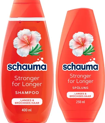 Produktbild von SCHAUMA Shampoo (400ml) & Spülung (250ml) Stronger for Longer