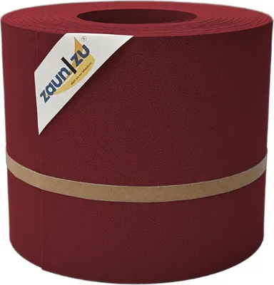 Produktbild von Sichtschutzstreifen zaun|zu PREMIUM 26m Rolle PP Zaunblende für Doppelstabzaun Bordeauxrot, 26m