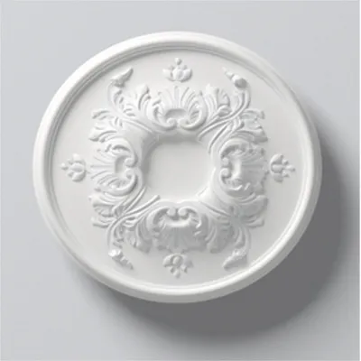 Immagine prodotto di Rosone da soffitto NMC R1520 ARSTYL Noel Marquet Elemento decorativo classico colore bianco diametro 40 cm