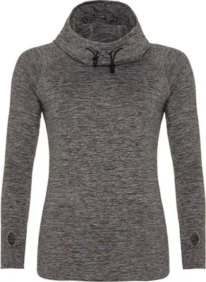 Produktbild von Just Cool JC038 | Damen Girlie Cool Cowl Neck Top - Farbe: Grey Melange - Größe: S