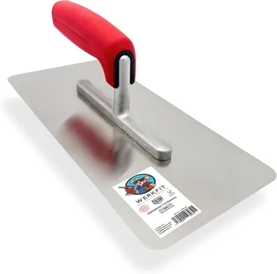 Produktbild von WERKFIT Trockenbau Glättekelle Edelstahl - rostfrei abgerundete Ecken 280x130 mm