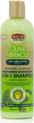 Produktbild von African Pride Olive Miracle Anti Breakage 2in1 Shampoo and Conditioner 355ml