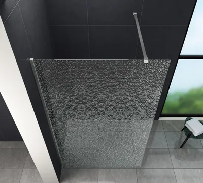 Produktbild von 12 mm Duschwand AQUOS-CRUSHED 120 x 200 cm