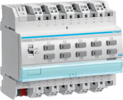Produktbild von Hager KNX Schalt-/Jalousieausga. TYA610C