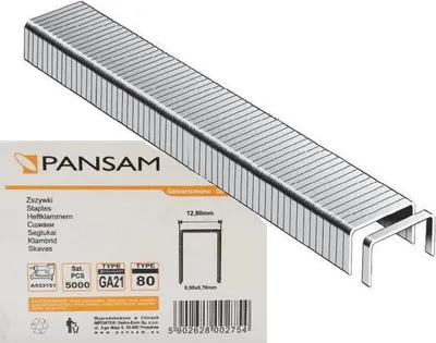 Zdjęcie produktu dla Zszywki typ 80 6 mm 5000 sztuk