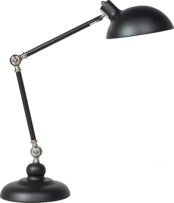 Zdjęcie produktu dla BELIANI Lampa biurkowa czarna metalowa 80 cm regulowane ramię klosz nowoczesna