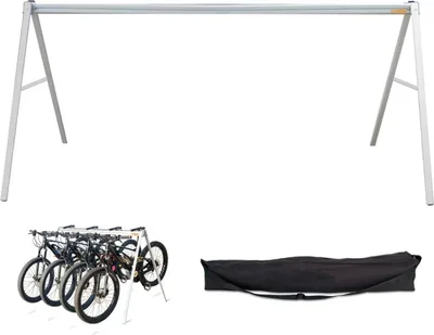Obrázek produktu pro Stojan na kola E-TEAM Agilis s brašnou 240 x 78 x H 105 cm, pro 5 kol