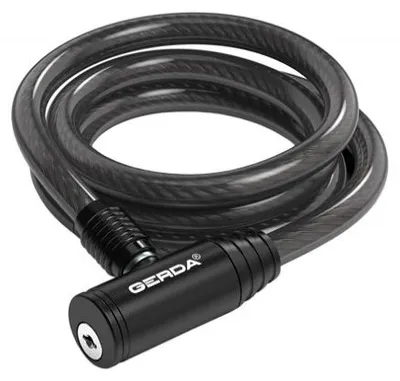 Produktbild von GERDA FLEX 1000/10K Fahrradschloss mit rundem Gehäuse, schwarz