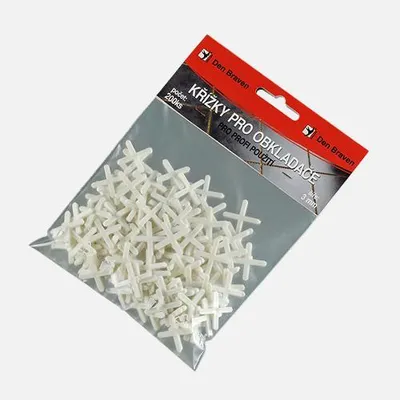 Obrázek produktu pro Den Braven Kříže pro obkladače 2,5 mm 200 ks bílé