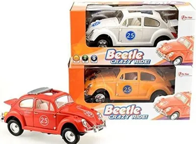 Obrázek produktu pro Retro závodní auto Brouk M Zvuk, světlo U efekty Nárazové auto, žluté