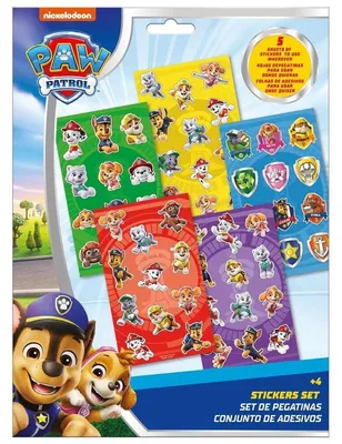 Immagine prodotto di Set di adesivi Paw Patrol 5 pezzi.
