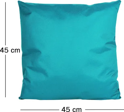 Produktbild von JACK 1x 45x45cm Outdoor Lounge Kissen Dekokissen inkl. Füllung Wasserabweisend Sitzkissen Garten Stuhl Lotus Effekt, Farbe:Petrol