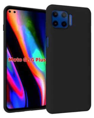 Image de Housse silicone pour Motorola Moto G 5G Plus Housse mat noir backcover Handy Case