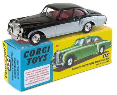 Produktbild von Corgi CD54321054 - 224 Bentley Continental Black and Silver - Neu