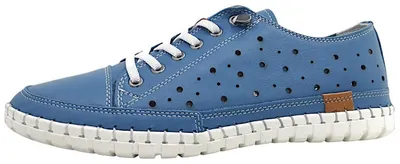 Image de Gemini : Chaussures de sport pour femmes, lacets, bleu, style décontracté