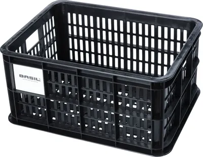 Image de Basil Crate Crate S, 40,4x29,8x20,2cm, 17,5ltr, plastique, noir