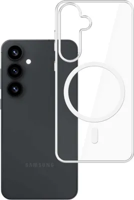 Produktbild von 3mk Schutzhülle MagCase Case Cover für Samsung Galaxy S25 transparent kompatibel mit MagSafe