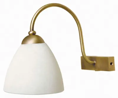 Produktbild von Wandleuchte, gold, weiß, H 155 cm