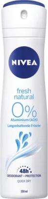 A Nivea deodorant spray bottle.