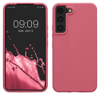 Produktbild von kwmobile Handyhülle für Samsung Galaxy S22 Hülle - Case Silikon - Kabelloses Laden - Schutzhülle Cover in Sweet Candy
