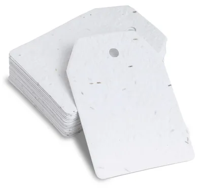 25 Geschenkanhänger aus Saatpapier, 6 x 8,5 cm, 350 g/m²
