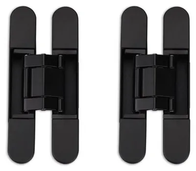 Obrázok produktu pre INF Neviditeľný záves 135x28mm zliatina zinku 3D nastaviteľný 2 ks čierna