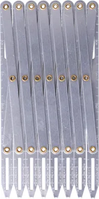 Produktbild von Aluminium-Nähmaßstab mit verstellbarer Länge, multifunktional & rostfrei, DIY-Gardinen-Zubehör für Haushalt & Näharbeiten