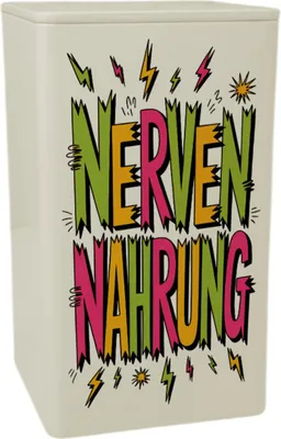 Produktbild von Nervennahrung VorratsDose 900ml im Retro Look für Süßigkeiten