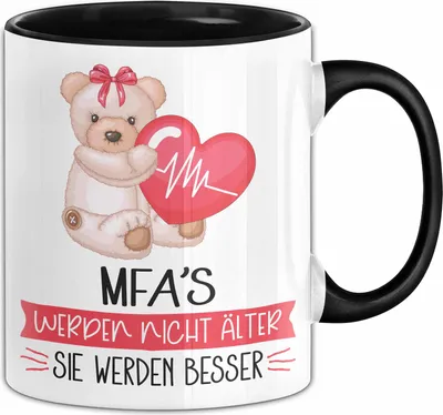 Produktbild von Mfa'S Medizinische Fachangestellte Werden Nicht Älter Sie Werden Besser Mfa Geschenk Tasse Lustiger Spruch (Schwarz)